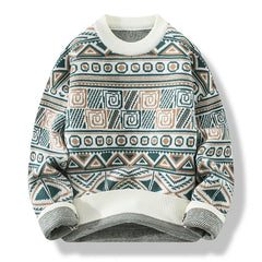 Benjamin | Vintage Icelandic Sweater in White