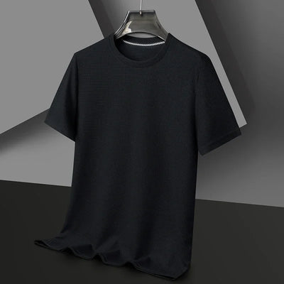 Herren Texturiert Kurzarm T-Shirt | Rundhals