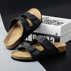 Tisha® | Luxuriöse Ledersandalen in Schwarz