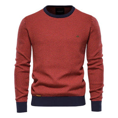 Steinmann | Herrenpullover mit Rautenmuster in Orange