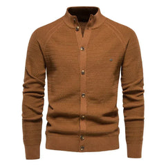 Ottmar | Exklusive Baumwoll-Cardigan in Braun