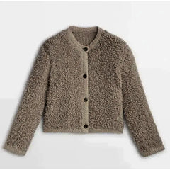 Hilda - Elegante Strickjacke in Kamel