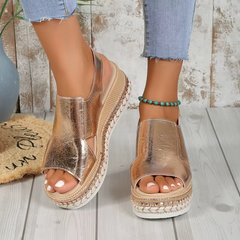 Nuria | Bequeme Sandalen in Gold
