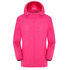 Unisex Wasserdichter Trenchcoat | Mit Kapuze in Rosa