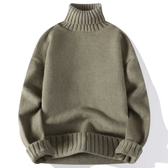 Harry | Rollkragenpullover in Grün