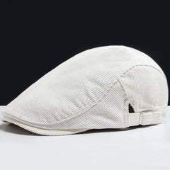 Beeckhoven™ | Stylish Corduroy Cap in Weiß