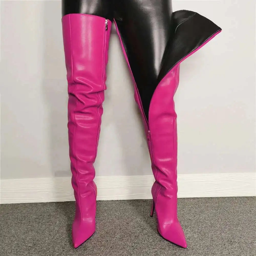 Damen-Overknee-Stiefel | Hohe Absätze