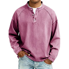Laren - Vintage Button-down-Hemd mit Soft-Touch in Rosa