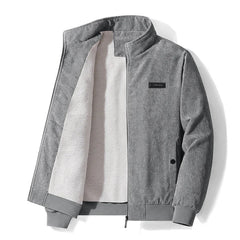 Max | Cordjacke mit Fleecefutter für Herren in Grau