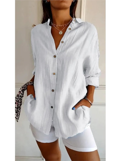 Nadia®️™ | Weiche, atmungsaktive Baumwollbluse