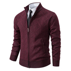 Sean - Strickjacke in Rød