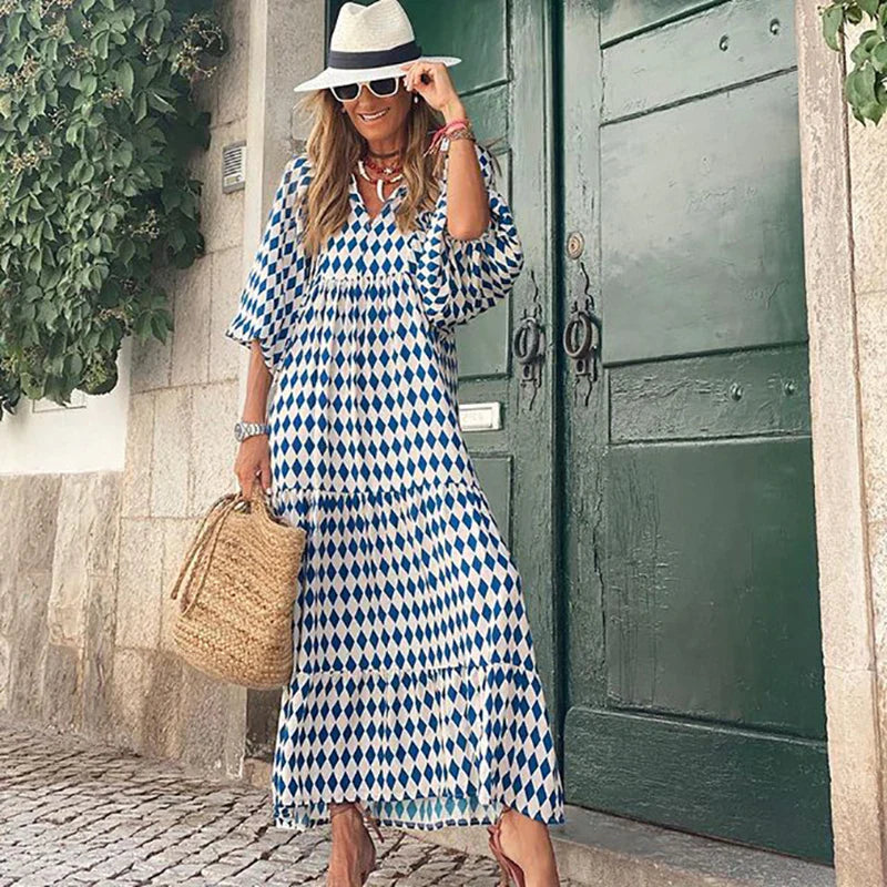 Brooklynn - Boho Sommerkleid - Aufgeblasener Relaxed Fit