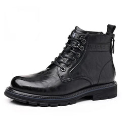 Elegante Business Stiefel für Herren in Schwarzes Gemuster