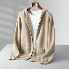 Lucerne Cashmere Hoodie in Beige