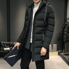 Luxuriöse Steppjacke für Herren in Schwarz