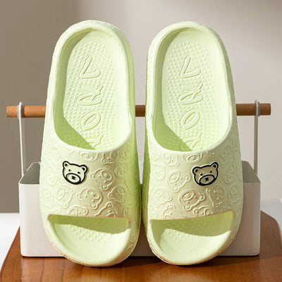 Damen Hausschuhe mit Cartoon-Bären-Design | Bequem
