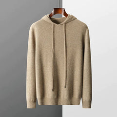 Bobby – Herren Strickpullover aus Wolle in Beige