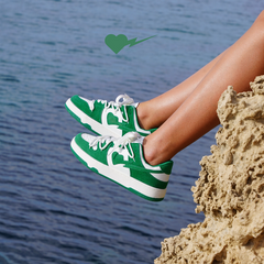Edition - Herz-Dunks Turnschuhe in Grün