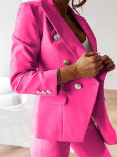 Lyla | Figurbetont Anzug Zweiteiliges Set in Rosa