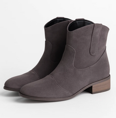 Linde | Wildleder Westernstiefel in Grau