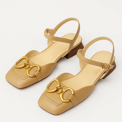 Novara | Offene Sandalen in Beige