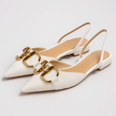 Novara | Spitze Sandalen in Weiß