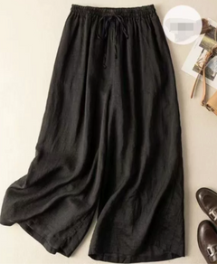Nanette | Weites Bein Hose in Schwarz
