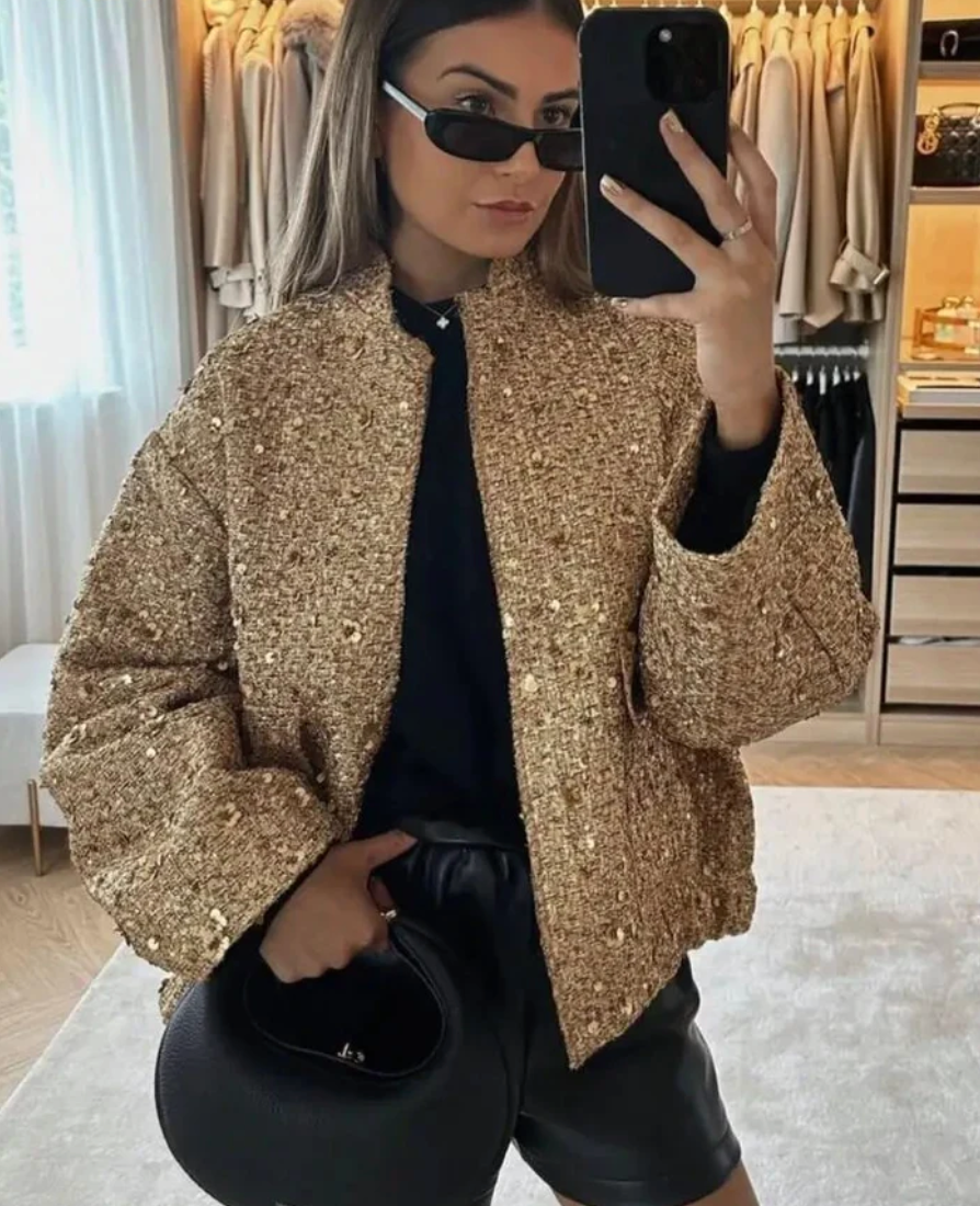 Zelma - Glitzer-Jacke - Dünne Jacke