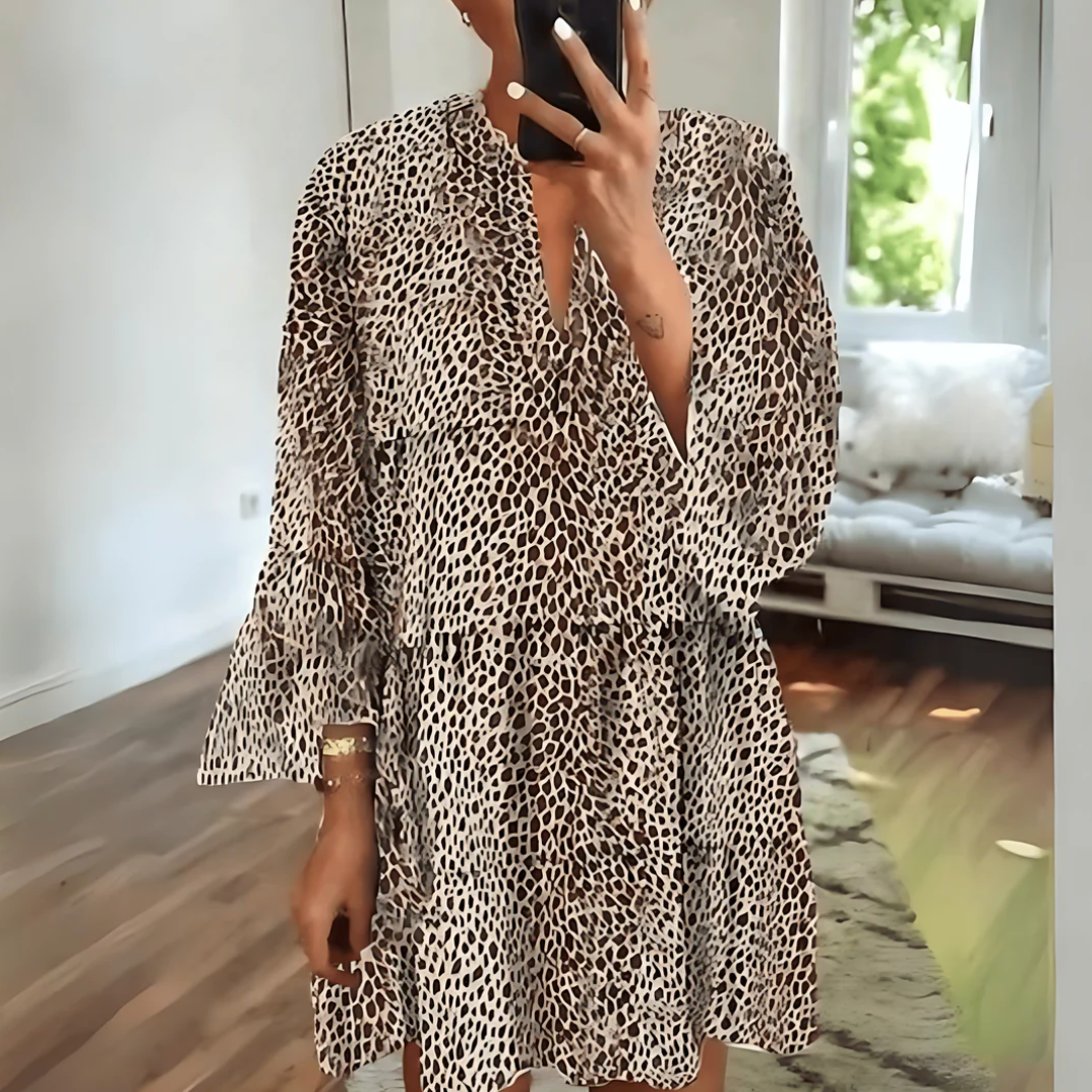 Annika - Kleid - Leopardenmuster