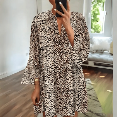 Annika - Kleid - Leopardenmuster