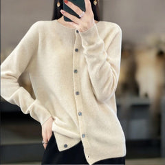 Ida - Leichte Strickjacke in Beige