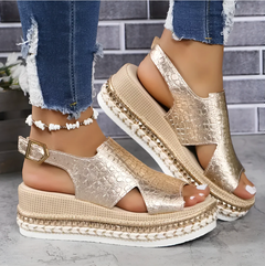 Nariko | Orthopädische Sandalen in Gold