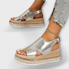 Helma - Damen Sandalen in Silber