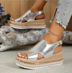Nariko | Orthopädische Sandalen in Silber