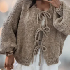 Sophie | Moderner Strickcardigan mit Stil in Khaki