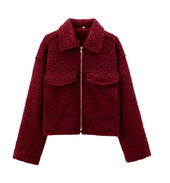 CLAIRE™ | Wollmantel in Rot