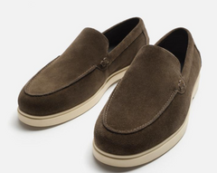 Luka - exklusive Loafer für Herren aus Leder in Kaffee