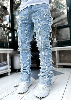 Sebastian | Schlanke Chino Hose in Blau