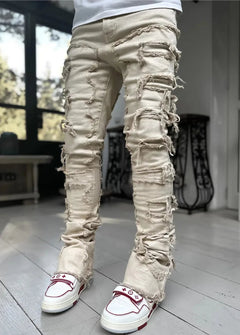 Sebastian | Schlanke Chino Hose in Beige