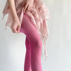 Nicole | Schlanke Passform Strumpfhosen in Rosa