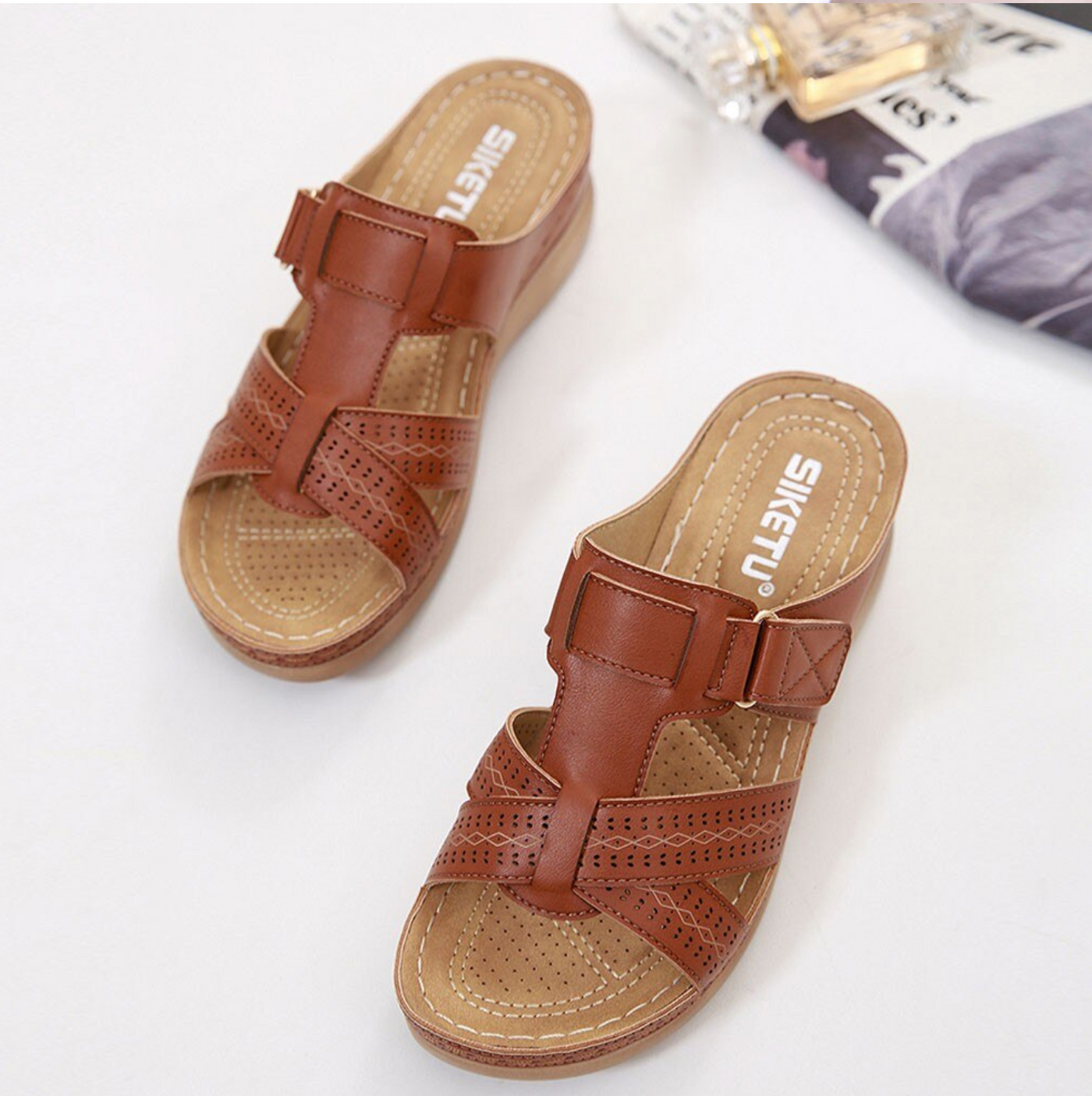 Manuela® | Bequeme Sandalen mit extra weicher Sohle für weniger Fußschmerzen und mehr Körperbalance