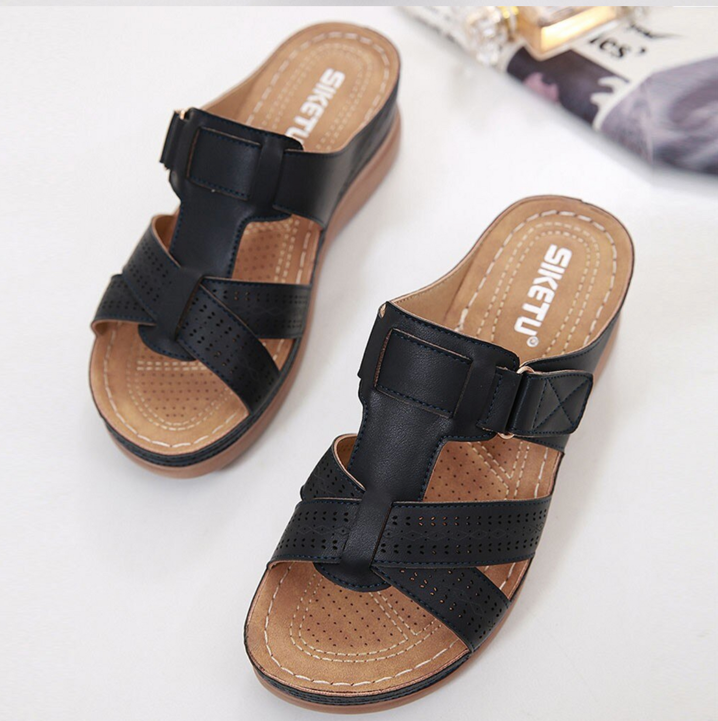 Manuela® | Bequeme Sandalen mit extra weicher Sohle für weniger Fußschmerzen und mehr Körperbalance