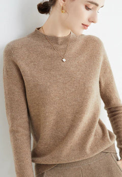 Wilhelmine - Lässiger Pullover in Braun