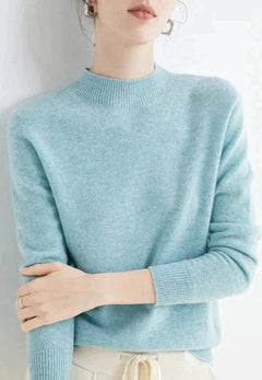 Wilhelmine - Lässiger Pullover in Hellblau
