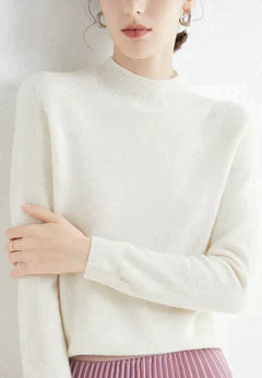 Wilhelmine - Lässiger Pullover in Weiß