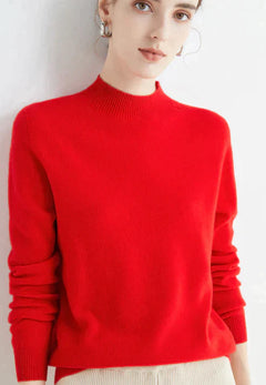 Wilhelmine - Lässiger Pullover in Rot