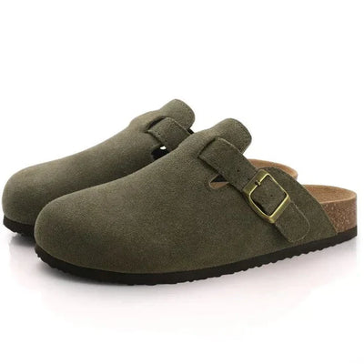 Wildleder-Loafer mit Schnalle für Unisex