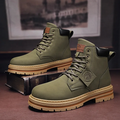 Albie™ | Bequeme Winterstiefel für Männer in Armeegrün