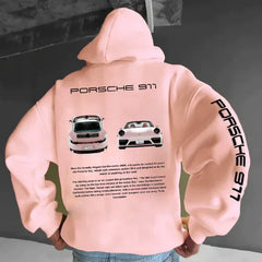 Der überdimensionale Racing Hoodie in Rosa B