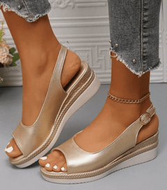 Marina | Orthopädische Sandalen™ in Gold
